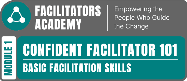 FACILITATORS ACADEMY-module 1 | Confident Facilitator 101 - Basic Facilitators Skills logo