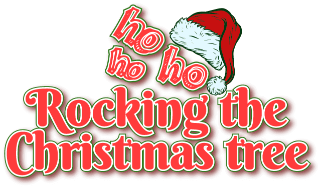 Rocking the Christmas tree logo